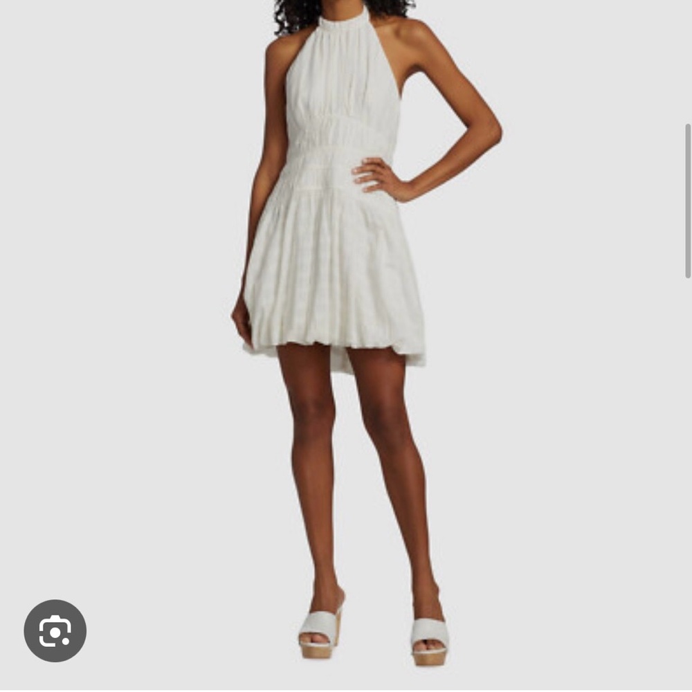Jonathan Simkhai White Linen Halter dress (orig 345.00)